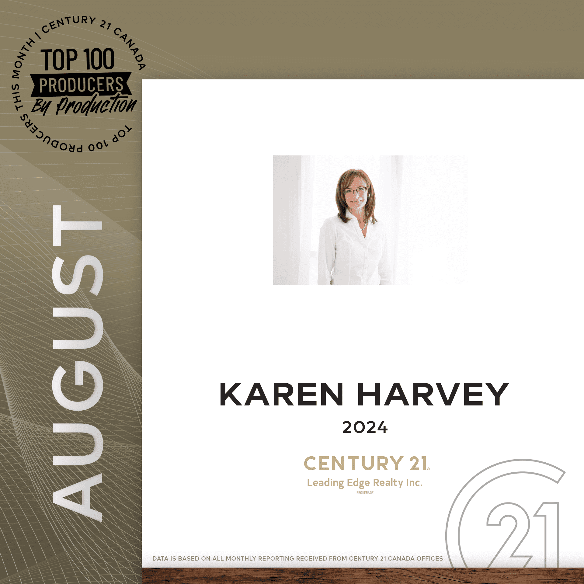 Century 21 Canada - Top 100 Producers - Karen Harvey Real Estate